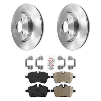 AmeriBRAKES® - AmeriPRO™ Plain Front Brake Kit with Semi-Metallic Pads