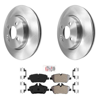 AmeriBRAKES® - AmeriPRO™ Plain Front Brake Kit with Semi-Metallic Pads
