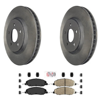 AmeriBRAKES® - AmeriPLATINUM™ Front Brake Kit with Semi-Metallic Pads