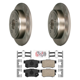AmeriBRAKES® - AmeriPRO™ Plain Rear Brake Kit with Ceramic Pads