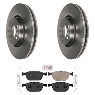 AmeriBRAKES® - AmeriPRO™ Plain Front Brake Kit with Ceramic Pads