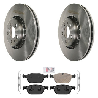 AmeriBRAKES® - AmeriPRO™ Plain Front Brake Kit with Ceramic Pads