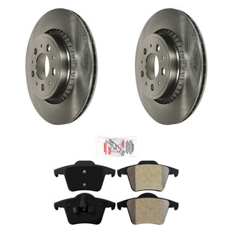AmeriBRAKES® - AmeriPRO™ Plain Rear Brake Kit with Semi-Metallic Pads