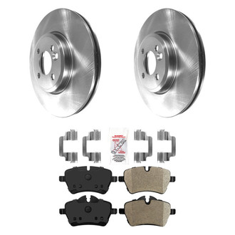 AmeriBRAKES® - AmeriPRO™ Plain Front Brake Kit with Semi-Metallic Pads