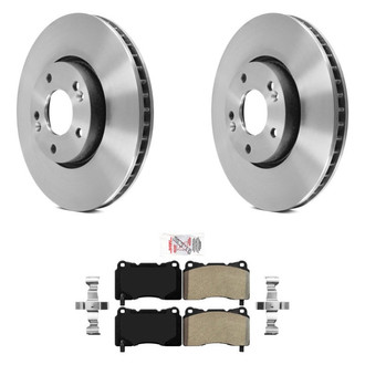 AmeriBRAKES® - AmeriPLATINUM™ Front Brake Kit with Semi-Metallic Pads