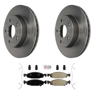 AmeriBRAKES® - AmeriPLATINUM™ Front Brake Kit with Semi-Metallic Pads