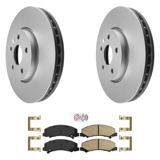 AmeriBRAKES® - AmeriPRO™ Plain Front Brake Kit with Ceramic Pads