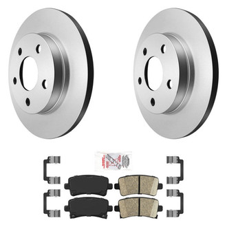 AmeriBRAKES® - AmeriPRO™ Plain Rear Brake Kit with Ceramic Pads