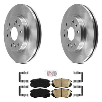 AmeriBRAKES® - AmeriPRO™ Plain Front Brake Kit with Ceramic Pads