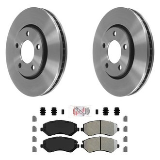 AmeriBRAKES® - AmeriPLATINUM™ Front Brake Kit with Semi-Metallic Pads