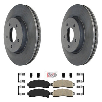 AmeriBRAKES® - AmeriPLATINUM™ Front Brake Kit with Ceramic Pads