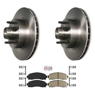 AmeriBRAKES® - AmeriPRO™ Plain Front Brake Kit with Ceramic Pads