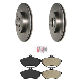 AmeriBRAKES® - AmeriPRO™ Plain Brake Kit with Semi-Metallic Pads