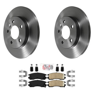 AmeriBRAKES® - AmeriPLATINUM™ Rear Brake Kit with Ceramic Pads