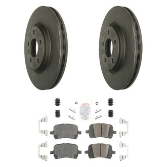 AmeriBRAKES® - AmeriPLATINUM™ Front Brake Kit with Ceramic Pads