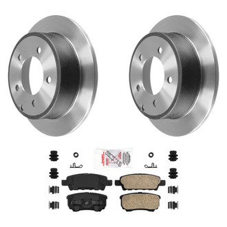 AmeriBRAKES® - AmeriPLATINUM™ Rear Brake Kit with Ceramic Pads