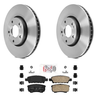 AmeriBRAKES® - AmeriPLATINUM™ Rear Brake Kit with Ceramic Pads
