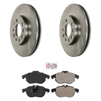 AmeriBRAKES® - AmeriPRO™ Plain Brake Kit with Semi-Metallic Pads