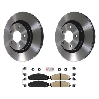 AmeriBRAKES® - AmeriPLATINUM™ Front Brake Kit with Ceramic Pads