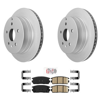 AmeriBRAKES® - AmeriPRO™ Plain Rear Brake Kit with Ceramic Pads