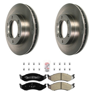 AmeriBRAKES® - AmeriPRO™ Plain Front Brake Kit with Semi-Metallic Pads