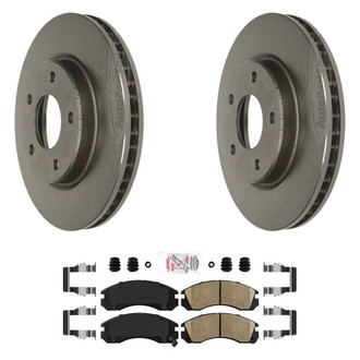 AmeriBRAKES® - AmeriPLATINUM™ Front Brake Kit with Ceramic Pads