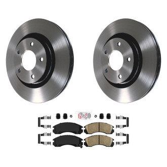 AmeriBRAKES® - AmeriPLATINUM™ Front Brake Kit with Ceramic Pads