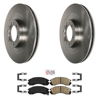 AmeriBRAKES® - AmeriPRO™ Plain Front Brake Kit with Ceramic Pads