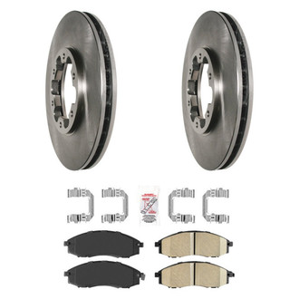 AmeriBRAKES® - AmeriPRO™ Plain Front Brake Kit with Ceramic Pads