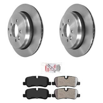 AmeriBRAKES® - AmeriPRO™ Plain Rear Brake Kit with Semi-Metallic Pads