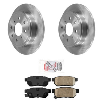 AmeriBRAKES® - AmeriPRO™ Plain Rear Brake Kit with Ceramic Pads