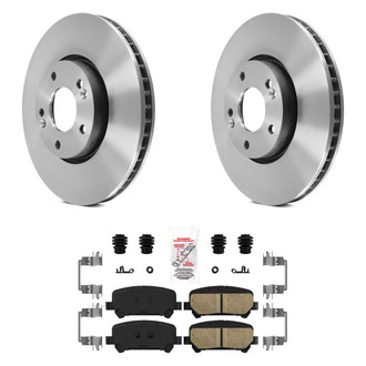 AmeriBRAKES® - AmeriPLATINUM™ Rear Brake Kit with Ceramic Pads