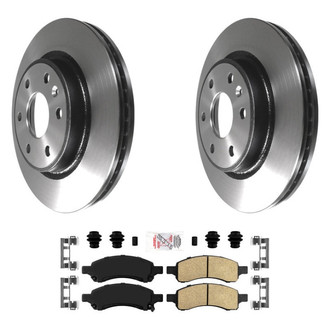 AmeriBRAKES® - AmeriPLATINUM™ Front Brake Kit with Ceramic Pads