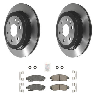 AmeriBRAKES® - AmeriPLATINUM™ Rear Brake Kit with Ceramic Pads