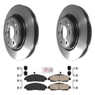 AmeriBRAKES® - AmeriPLATINUM™ Front Brake Kit with Ceramic Pads