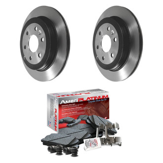AmeriBRAKES® - AmeriPLATINUM™ Rear Brake Kit with Ceramic Pads