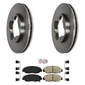 AmeriBRAKES® - AmeriPRO™ Plain Front Brake Kit with Ceramic Pads