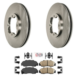 AmeriBRAKES® - AmeriPRO™ Plain Front Brake Kit with Ceramic Pads