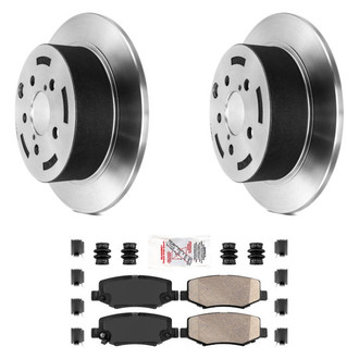 AmeriBRAKES® - AmeriPLATINUM™ Rear Brake Kit with Ceramic Pads