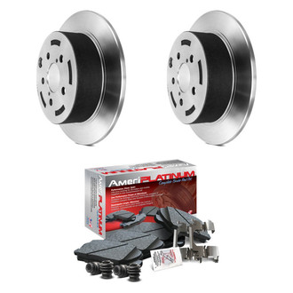 AmeriBRAKES® - AmeriPLATINUM™ Rear Brake Kit with Ceramic Pads