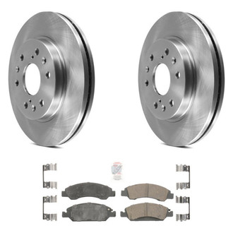 AmeriBRAKES® - AmeriPRO™ Plain Front Brake Kit with Ceramic Pads