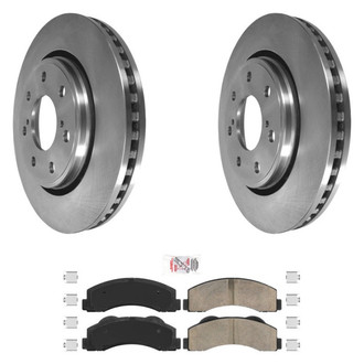 AmeriBRAKES® - AmeriPRO™ Plain Front Brake Kit with Ceramic Pads