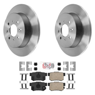 AmeriBRAKES® - AmeriPLATINUM™ Rear Brake Kit with Ceramic Pads