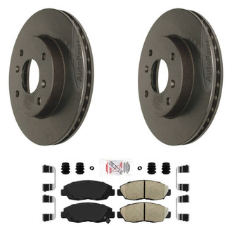 AmeriBRAKES® - AmeriPLATINUM™ Front Brake Kit with Ceramic Pads
