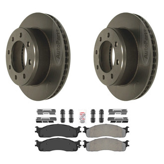 AmeriBRAKES® - AmeriPLATINUM™ Front Brake Kit with Semi-Metallic Pads