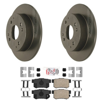 AmeriBRAKES® - AmeriPLATINUM™ Rear Brake Kit with Ceramic Pads