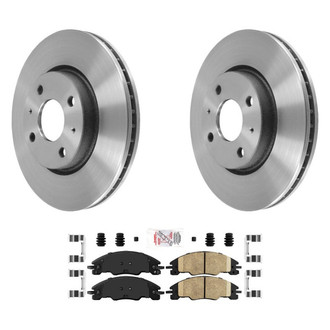 AmeriBRAKES® - AmeriPLATINUM™ Front Brake Kit with Ceramic Pads