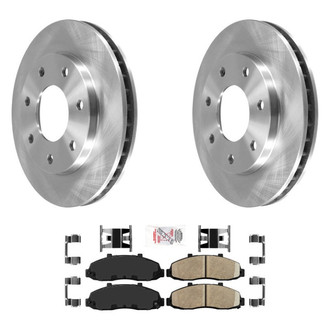AmeriBRAKES® - AmeriPRO™ Plain Front Brake Kit with Ceramic Pads