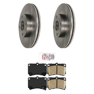 AmeriBRAKES® - AmeriPRO™ Plain Front Brake Kit with Ceramic Pads