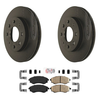 AmeriBRAKES® - AmeriPLATINUM™ Front Brake Kit with Ceramic Pads